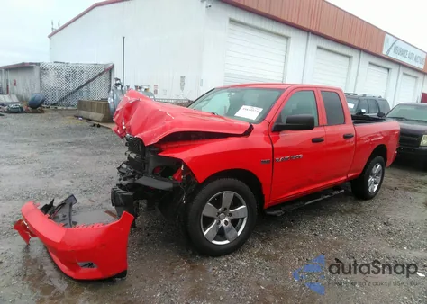 2012 Ram 1500 St из США, поврежденный, VIN 1C6RD6FT7CS332002